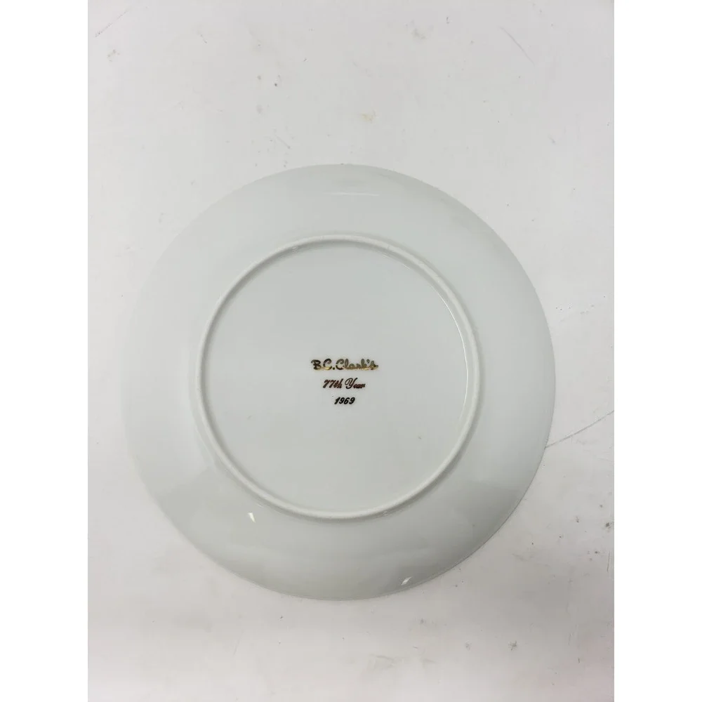 B. C. CLARKS Set of 7, 77th 80th 90th 91st 92nd 97th & 101st Christmas Plates